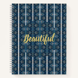Carnet Bleu Belle bande Notebok par la poète Adiela Akoo
