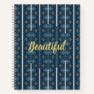 Carnet Bleu Belle bande Notebok par la poète Adiela Akoo