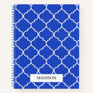 Carnet Bleu & Blanc Méditerranéen Motif marocain