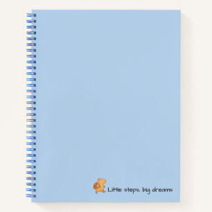 Carnet Bleu Capybara - Petites Etapes Grands Rêves