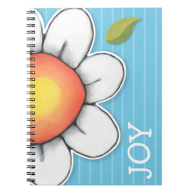 Carnet bleu Daisy Joy (Devant)