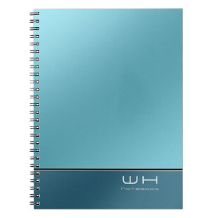 Carnet Bleu d'entreprise moderne chic