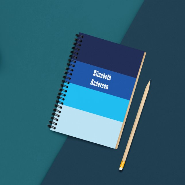 Carnet Bleu du bloc de couleur Bleu Bleu (Créateur téléchargé)