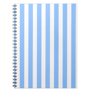 Carnet Bleu et blanc rayures de bonbons