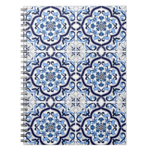 Carnet Bleu Floral Carrelage sicilien méditerranéen