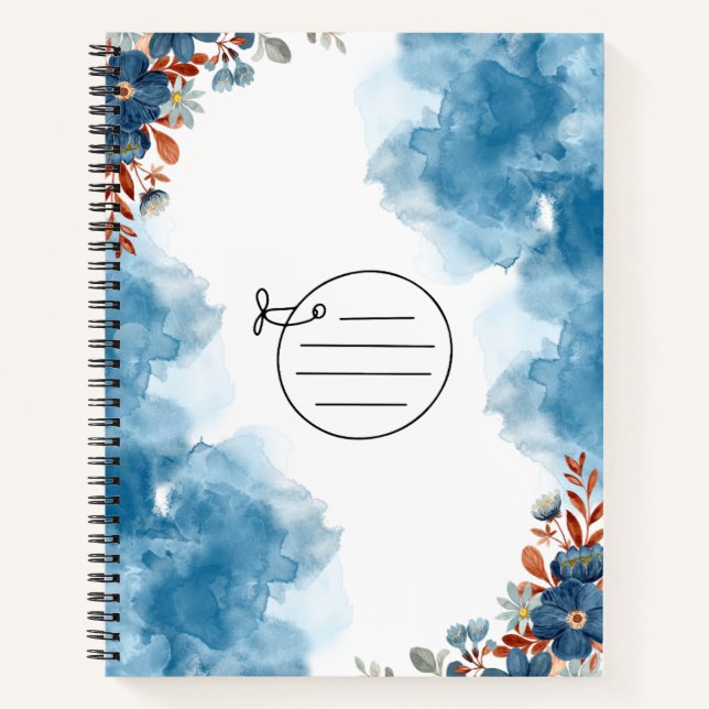 Carnet bleu simple (Devant)