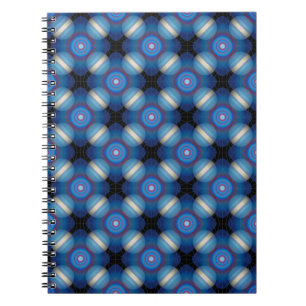 Carnet Bleu Spacey Géométrique