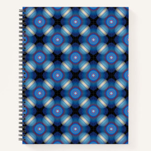 Carnet Bleu Spacey Géométrique