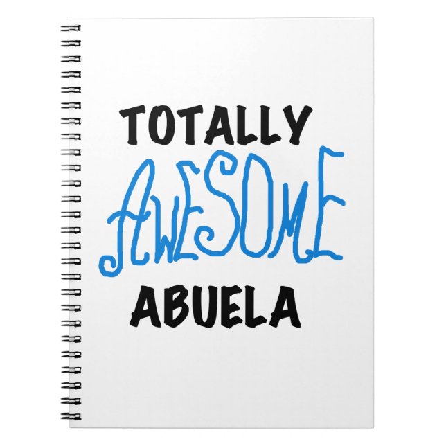 Carnet Bleu Totalement génial Cadeaux Abuela (Devant)