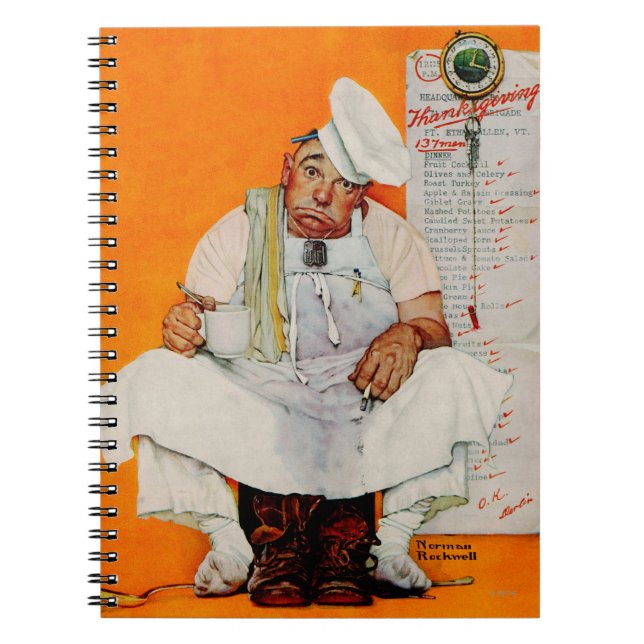 Carnet Bleus de jour de thanksgiving (Devant)