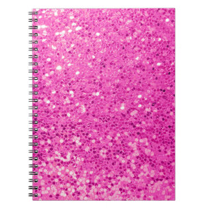 Carnet Bling Parties scintillant rose