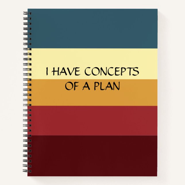 Carnet Bloc de couleur moderne Monogramme vert à bande ho (Devant)