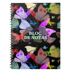 Carnet Bloc de notas mariposas