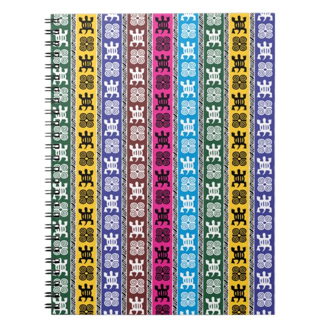 Carnet Bloc-notes d'art pour éléments africains (Devant)