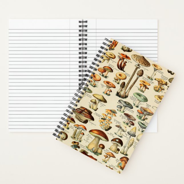 Carnet Bloc-notes de collection de champignons (À l'intérieur)