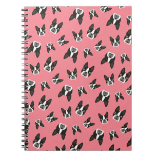 Carnet Bloc - notes de motif de Boston Terrier - pastèqu