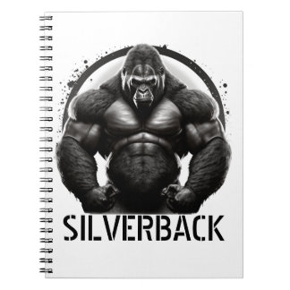 Carnet Bloc-notes du logo de Silverback Gorilla