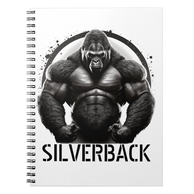 Carnet Bloc-notes du logo de Silverback Gorilla (Devant)