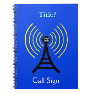 Carnet Bloc-notes Ham Radio avec émetteur