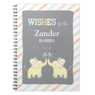 Carnet Bloc - notes jumeau de baby shower de conseil des