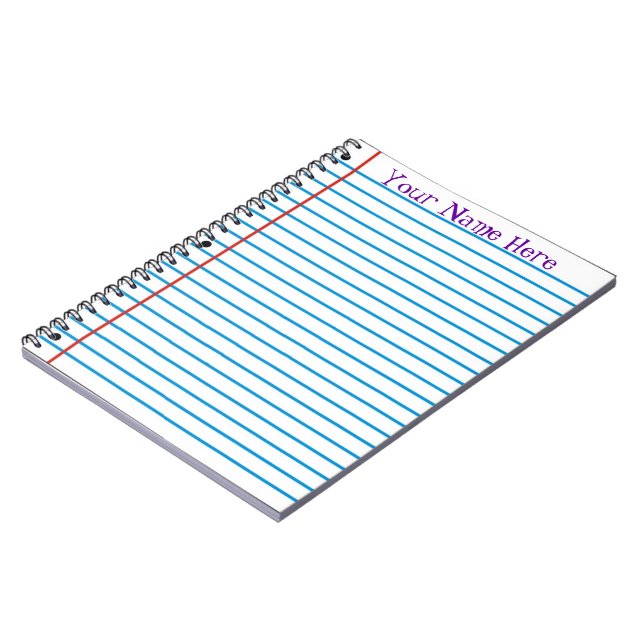 Carnet Bloc-notes papier feuille perte (Côté gauche)