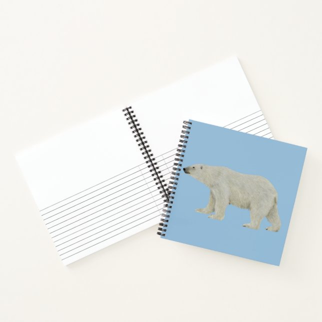 Carnet Bloc-notes pour ours polaire (Intérieur)