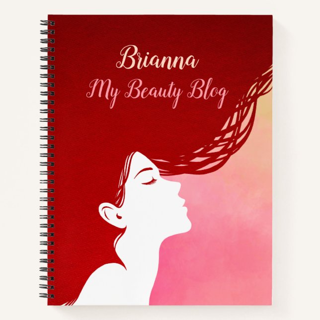 Carnet Blog de beauté personnalisée (Devant)