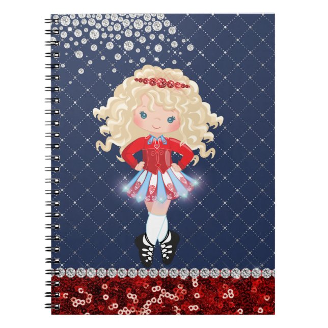 Carnet Blond blond Girl Soft Shoe Blue, Red (Devant)