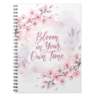 Carnet  Bloom in Your Own Time Spiral Photo Notebook