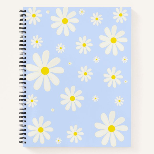 Carnet Blue Daisy (Devant)