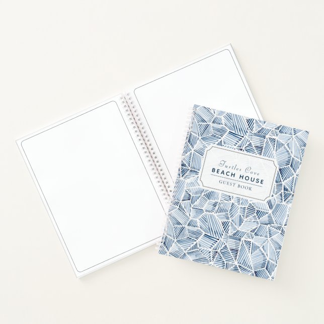Carnet Blue Indigo Motif Vacances Location de vacances Li (Intérieur)