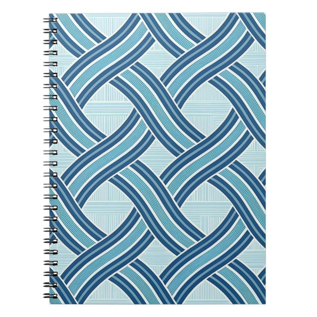 Carnet Blue Lines Pattern (Devant)