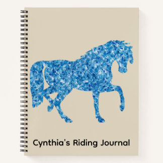 Carnet Blue Mosaic Horse