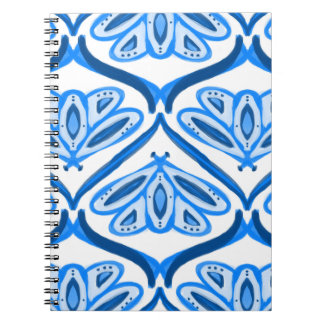 Carnet Blue Moth Butterfly Watercolor Looks White Pretty 