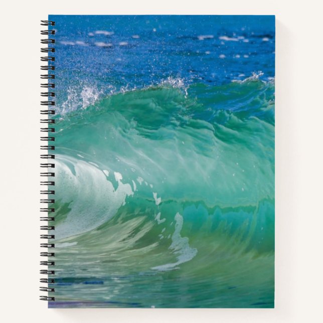 Carnet Blue Ocean Summer Beach Waves (Devant)