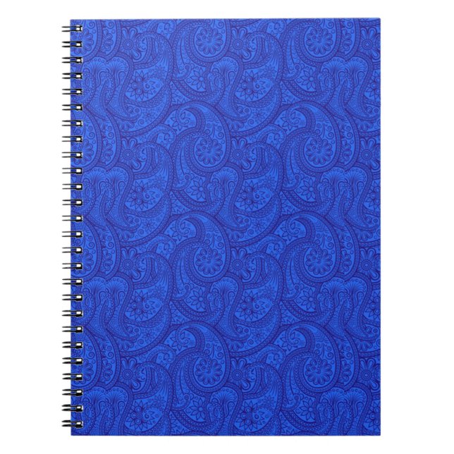 Carnet Blue Paisley (Devant)