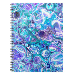 Carnet Blue Rhapsody Art Abstrait