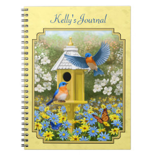 Carnet Bluebirds et Rond Birhouse Jaune
