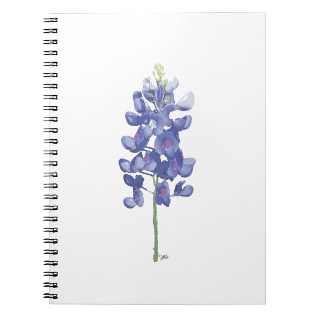 Carnet Bluebonnet à fleurs sauvages du Texas (Devant)