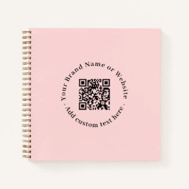 Carnet Blush Rose QR | Design de promo pour entreprises f