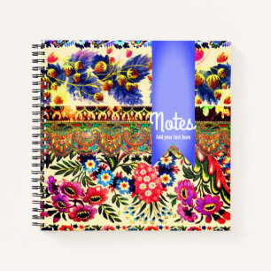Carnet Boho Caravan bleu