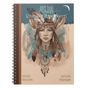 Carnet Boho Chic Esprit Natif - Plumes, Attrape-Rêves