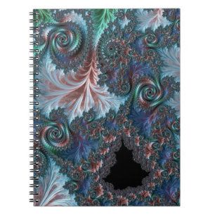 Carnet Boho coloré super Hippie Mandelbrot Fractal Art
