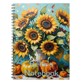 Carnet Boho, Tournesols Bohème, Tournesol,