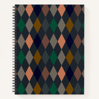 Carnet Bois foncé Harlequin Diamants