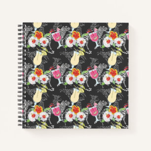 Carnet Boissons Tropicales Avec Animaux