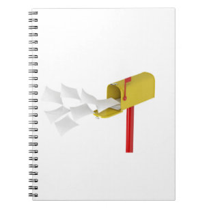 Carnet Boîte aux lettres avec lettres volantes