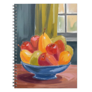 Carnet Bol de peinture à l'aquarelle de fruits