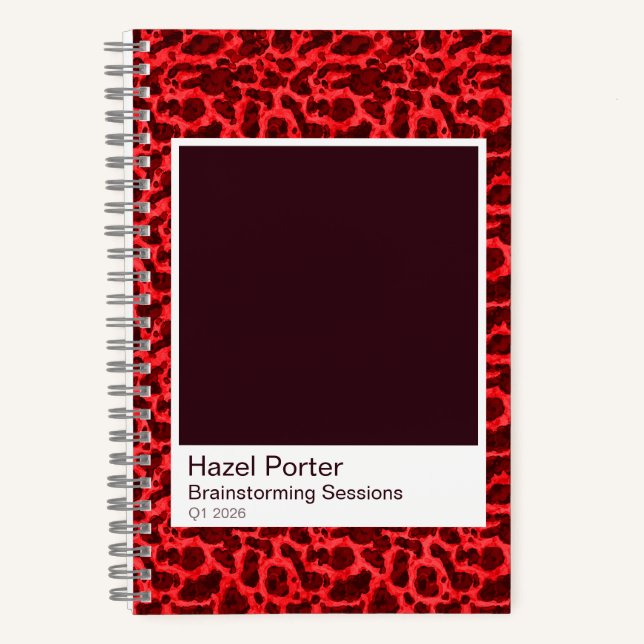 Carnet Bold Red Tortoiseshell Watercolor Notebook (Recto)