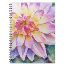 Bold Water Lily Dahlia Imprimer le bloc-notes